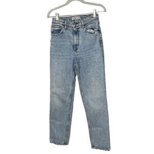 Abercrombie & Fitch Women's Jeans Size 27/4R 90s Straight High Rise Acid Wash
